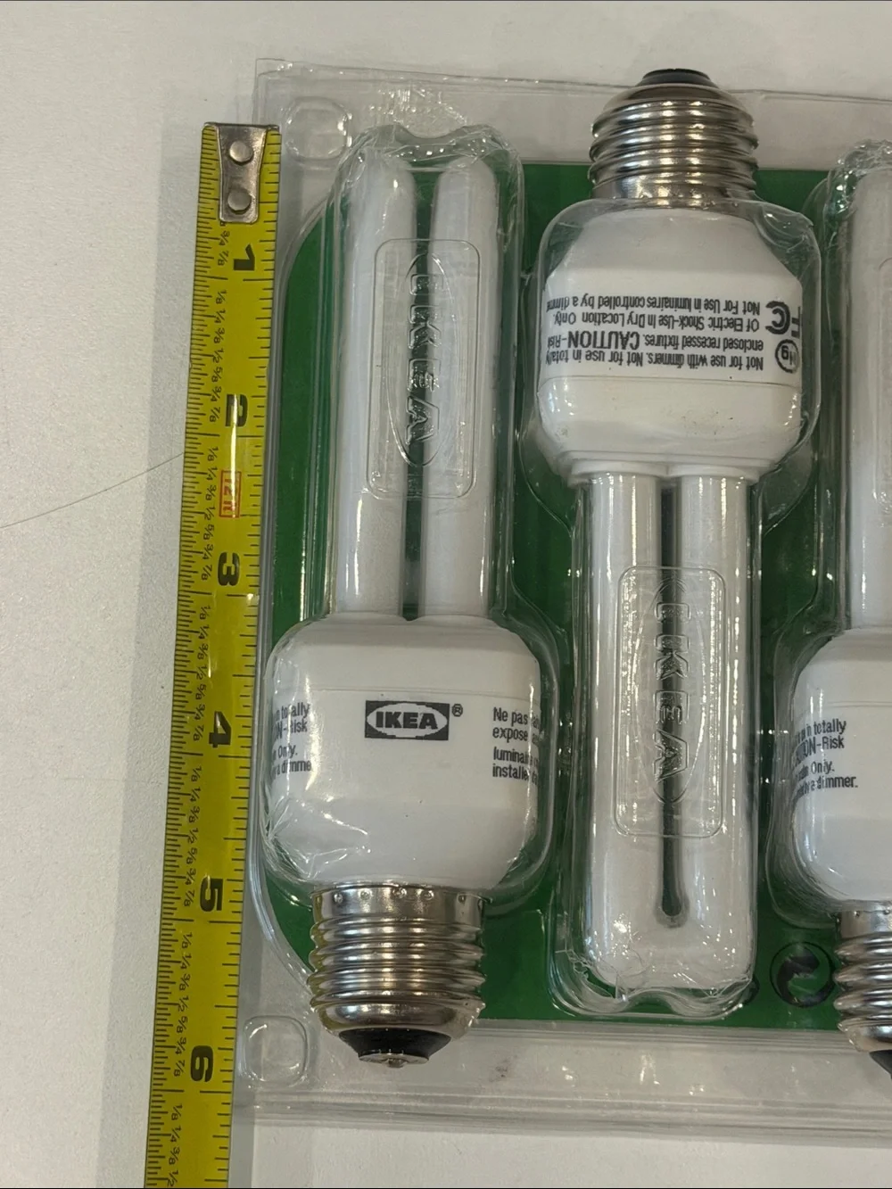 IKEA White Energy-Saving Spiral CFL Bulbs - 3-Pack